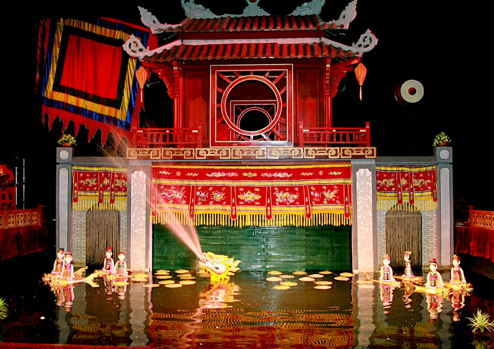 Water puppetry is a unique and traditional folk art form of Vietnam